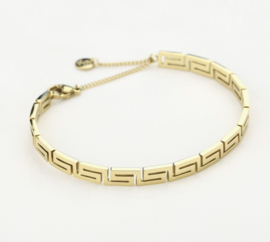 Stainless steel armband/bangle. Fendi look-a-like.