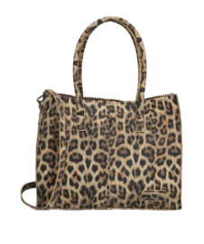 Kartel bag - tas van ZEBRA. Laag model, panter dessin.