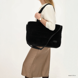 Zebra Bont tas / grote shopper Emma, groot horizontaal model. (laptop) 4 verschillende kleuren.