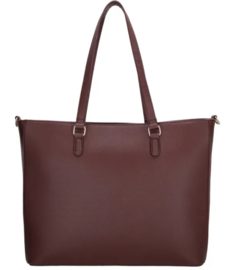 Super leuke “harde” (school) tas  van Charm. Gouden rits. Bordeaux / Donkerrood