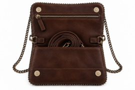 Bag2Bag tas, model Frost. Zwart, Cognac of  Dark Brown