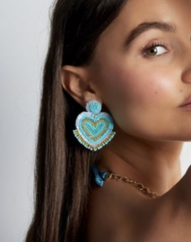 Statement oorbellen Hart. 3 kleuren.