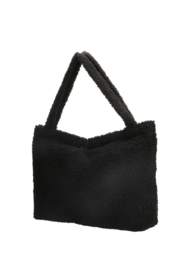Teddy  tas, grote shopper. Uni zwart