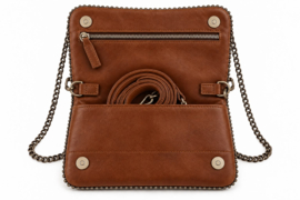 Bag2Bag tas, model Frost. Zwart, Cognac of  Dark Brown