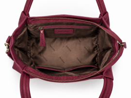 Bag 2 Bag medium grote tas, model Clyde,  écht leer.