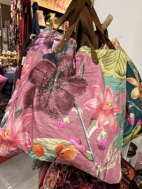 Mooie fluwelen shopper Feline van Imbarro. Oudroze
