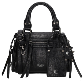 Charm London. Kleine tas. Model Berlin. Zwart