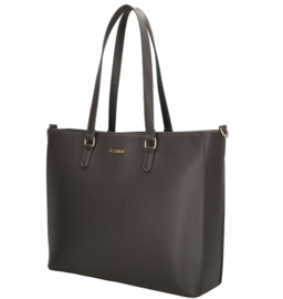 Super leuke “harde” (school) tas  van Charm. Donkerbruin.