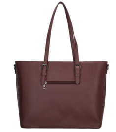 Super leuke “harde” (school) tas  van Charm. Bordeaux / Donkerrood