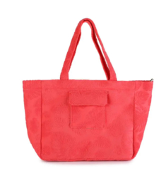 Grote strandtas / shopper van badstof. Verschillende kleuren.