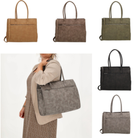 Nieuw model laptoptas Noa van Zebra. Laag model. 4 kleuren