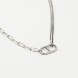 RVS (stainless steel) ketting. Double D, verschillende schakels.