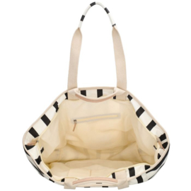 Grote strandtas “ Richelle “ van Zebra. Streep print.