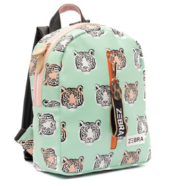Mooie kids rugtas S van het merk Zebra. Mintgroen - tijger  print