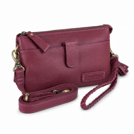 Bag2Bag tas, model Dover. Burgundy, Dark Brown, Blue