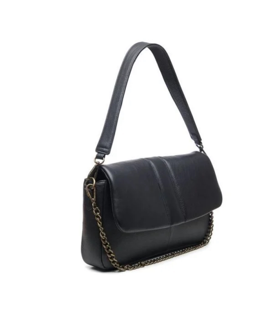 Chabo bags, model Bronx, zwart leer.