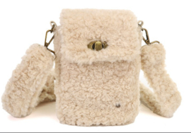 Teddy telefoon tasje, 3 kleuren.