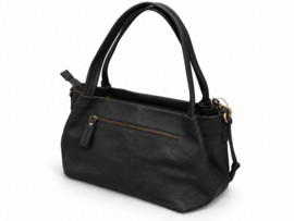 Bag 2 Bag medium grote tas, model Clyde,  écht leer.