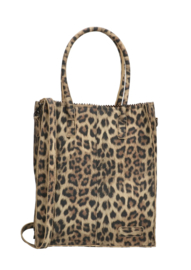 Kartel bag - tas. Hoog model, van ZEBRA, gevoerd.  Panter dessin.