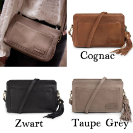 Bag 2 Bag Mooie tas Fondi. 3 kleuren écht leer.
