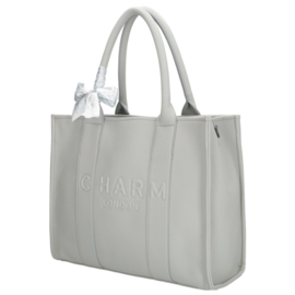 Laptop / werk / school tas van Charm. Ijsblauw. imitatie leer