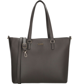 Super leuke “harde” (school) tas  van Charm. Donkerbruin.