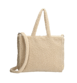 Teddy  tas, medium grote shopper. 3 kleuren.