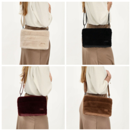 Zebra Bont tasje  / crossbody Emma,  horizontaal model. 4 verschillende kleuren.