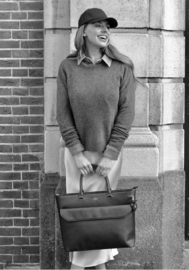 Super leuke “harde” laptop tas  van Charm. Lichtblauw / ijsblauw