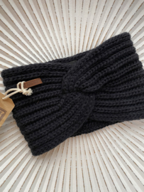 Knit Factory, gebreide haarband. Navy