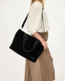 Zebra Bont tas / medium shopper Emma,  horizontaal model. 4 verschillende kleuren.