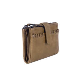 Bag 2 Bag mini portemonnee,  “ Lioni “, écht leer. 4 kleuren.