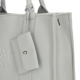 Laptop / werk / school tas van Charm. Ijsblauw. imitatie leer