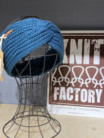 Knit Factory, gebreide haarband. Aubergine