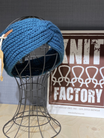 Knit Factory, gebreide haarband. Stone green