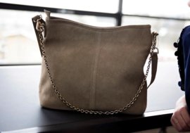 Bag 2 Bag Mooie suède tas Sala, 3 kleuren écht leer.