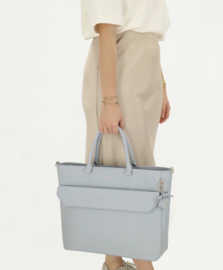 Super leuke “harde” laptop tas  van Charm. Lichtblauw / ijsblauw