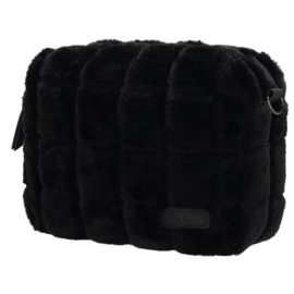 Zebra Bont tasje  / crossbody Milou, Blokjes doorgestikt, 3 verschillende kleuren.