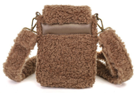 Teddy telefoon tasje, 3 kleuren.