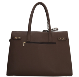 Stijlvolle Hermes geïnspireerde laptop tas / werktas / schooltas van Charm Londen. Bruin