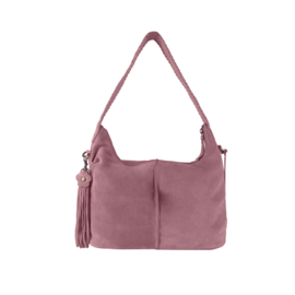 Bag 2 Bag  medium shopper “ Tropea  “, écht suède. 3 kleuren