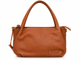 Bag 2 Bag medium grote tas, model Clyde,  écht leer.
