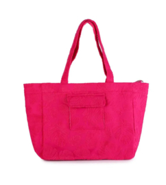 Grote strandtas / shopper van badstof. Verschillende kleuren.