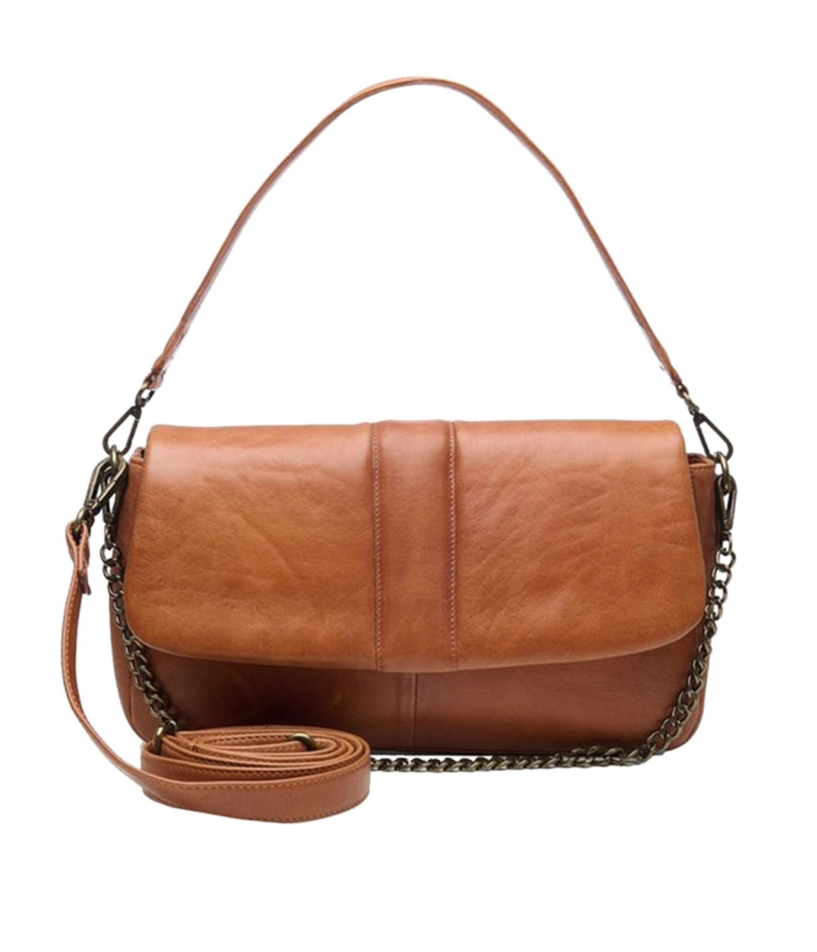 Chabo bags, model Bronx, cognac bruin leer.