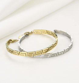 Stainless steel armband/bangle. Fendi look-a-like.