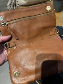 Bag2Bag tas, model Frost. Zwart, Cognac of  Dark Brown