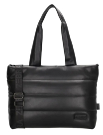 Zebra gewatteerde tas / shopper, leather-look. Groot model Evie. verschillende kleuren