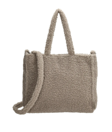 Teddy  tas, medium grote shopper. 3 kleuren.