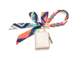 Telefoon hanger / sleutel hanger + mini porto. Felle kleuren.