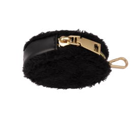 Mini pouch rond. Zacht fluffy badstof.